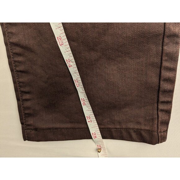 Guess Waxed Slim Straight Leg Del Mar Fit Denim Jeans Mens 29x28 Burgundy Red - Picture 5 of 9